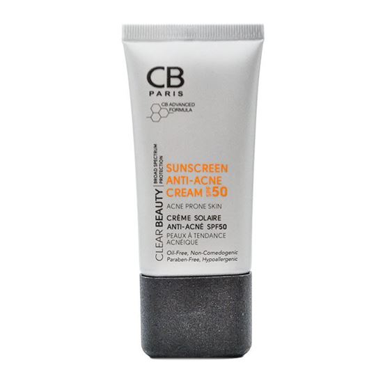 تصویر سی بی کرم ضدآفتاب وضدجوشspf50بی رنگ